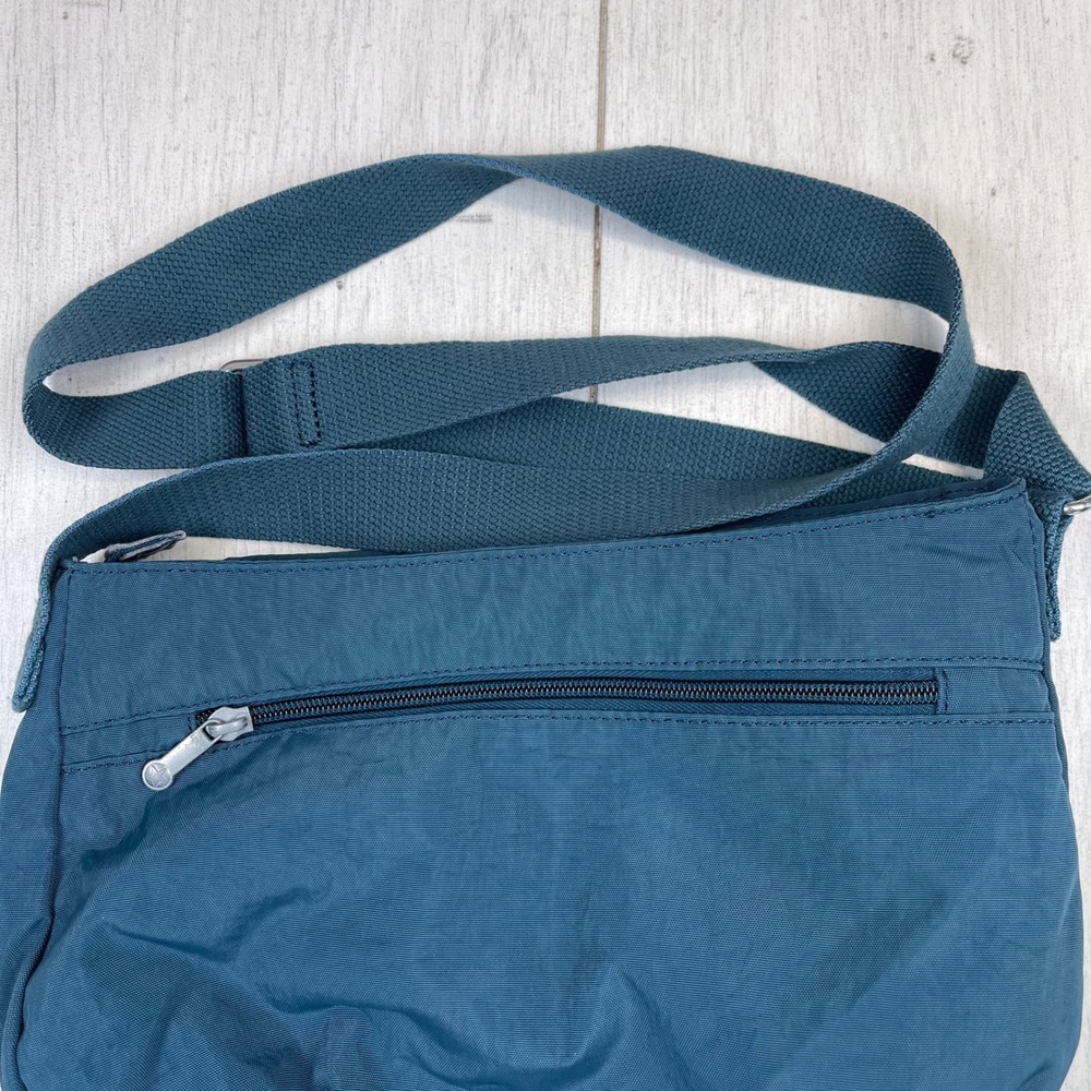 Kipling Crossbody Bag Teal Blue S/M Excellent Nylon Travel Shoulder Bag - Picture 3 of 16